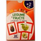 36 de jetoane - Legume si fructe - jumatate si intreg (+2 ani)