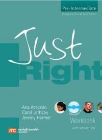 Just right - Pre Intermediate - Workbook with key (with CD)