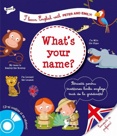 I learn English with Peter and Emily! What's your name?