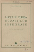 Lectii teoria ecuatiilor integrale (traducere