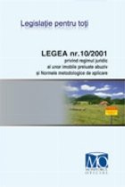 Legea nr. 10/2001 privind regimul juridic al unor imobile preluate abuziv si Normele metodologice de aplicare 