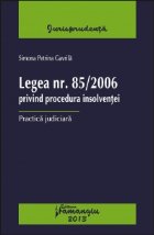 Legea 85/2006 privind procedura insolventei