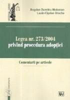 Legea 273/2004 privind procedura adoptiei