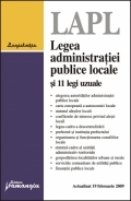 Legea administratiei publice locale si 11 legi uzuale