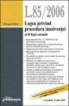 Legea insolventei 85/2006 legi uzuale