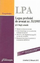 Legea profesiei de avocat nr. 51/1995 si 4 legi uzuale - actualizat 22 februarie 2013