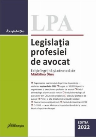 Legislaţia profesiei de avocat