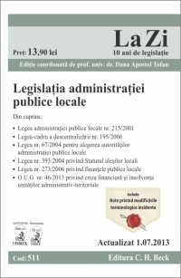 Legislatia administratiei publice locale (actualizat 01.07.2013). Cod 511