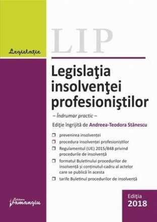 Legislatia insolventei profesionistilor. Indruma paractic