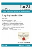 Legislatia societatilor. Cod 656. Actualizat la 21.02.2018