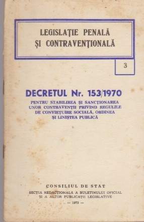 Legislatie penala si contraventionala