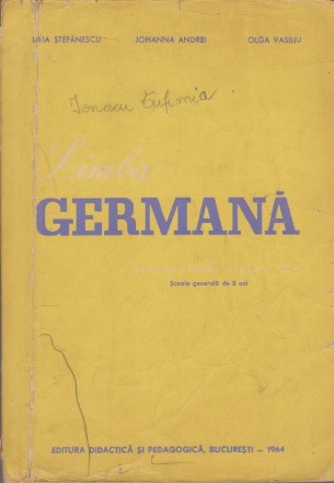 Limba Germana. Manual pentru clasa a VIII-a, Scoala generala de 8 ani