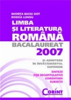 LIMBA LITERATURA ROMANA BACALAUREAT 2007