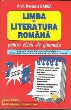 Limba literatura romana pentru elevii