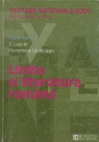 Limba literatura romana Testare nationala