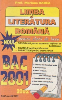 Limba si literatura romana pentru elevii de liceu