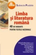 LIMBA LITERATURA ROMANA VARIANTE PENTRU