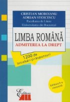 Limba romana Admiterea drept 1200