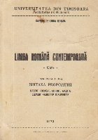 Limba romana contemporana Curs Fascicula