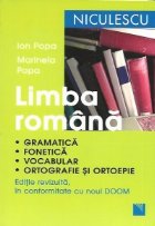 Limba romana Gramatica fonetica vocabular