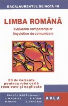 Limba romana. Proba orala. 2010