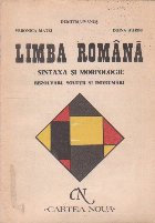 Limba romana sintaxa morfolologie (rezolvari