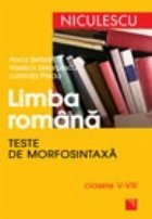 Limba romana Teste morfosintaxa pentru