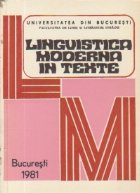 Lingvistica moderna texte