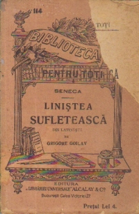 Linistea sufleteasca (antebelica)