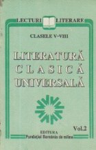 Literatura clasica universala Volumul lea