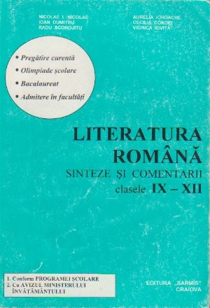 Literatura romana (Sinteze si comentarii clasele IX-XII)