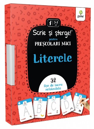 Literele : Scrie şi şterge! pentru preşcolari