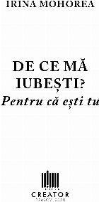 mă iubeşti Pentru că eşti