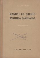 Manual chimie analitica cantitativa Volumetria