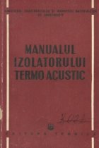 Manualul izolatorului termoacustic