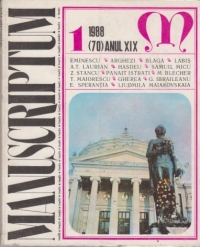 Manuscriptum 1/1988 (70) Anul XIX