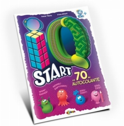 Marea carte de colorat. IQ start 2+. Cu 70 de autocolante