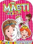 Masti - Printese. Decupeaza si coloreaza mastile tale preferate