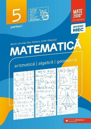 Matematică. Aritmetică, algebră, geometrie. Clasa a V-a. Consolidare. Partea I