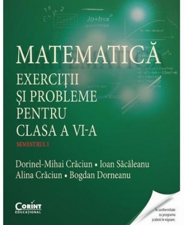 Matematică. Exerciţii şi probleme pentru clasa a VI-a. Semestrul I