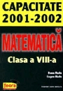 Matematica - Capacitate 2001-2002, clasa a VIII-a