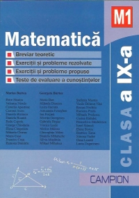 Matematica M1, Clasa a IX-a. Culegere de exercitii si probleme