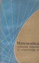 Matematica Continutul metodele importanta Volumul