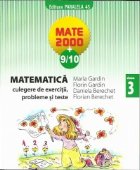 Matematica. Culegere de exercitii si probleme (clasa a III-a, MATE 2000+9/10)