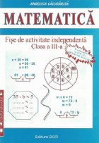 Matematica Fise activitate independenta Clasa