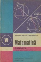 Matematica. Geometrie. Manual pentru clasa a-VI-a
