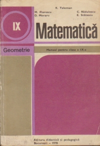 Matematica. Geometrie - Manual pentru clasa a IX-a