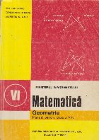 Matematica - Geometrie, Manual pentru clasa a VI-a, Editie 1994