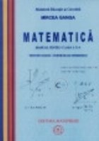 Matematica Manual pentru clasa Trunchi