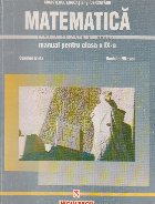 Matematica. Manual pentru clasa a IX-a. Scoala de arte si meserii